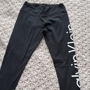 Calvin Klein  Black Logo Leggings